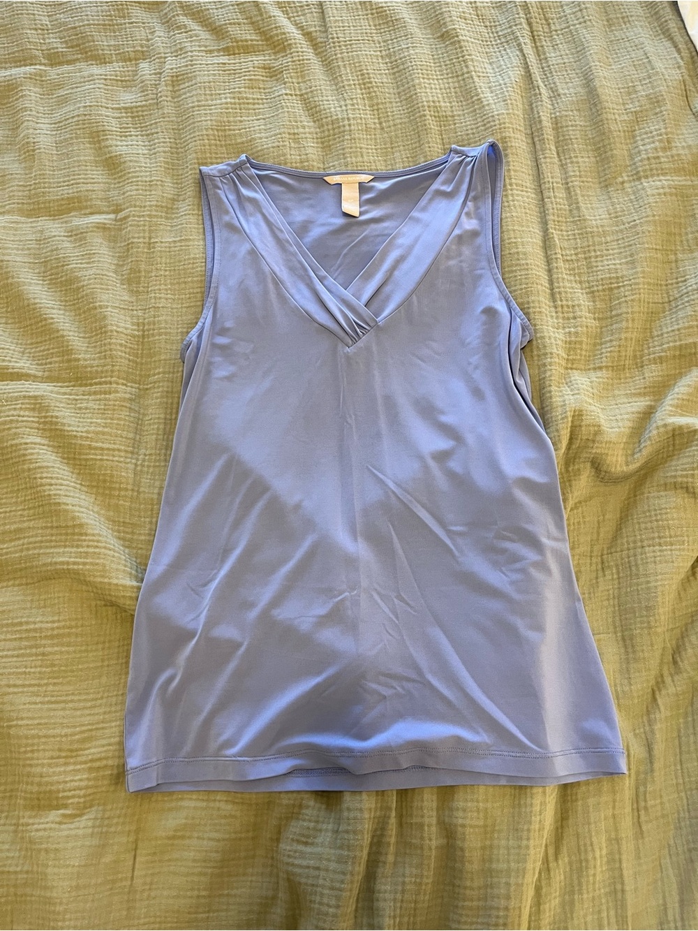 Banana Republic Sleeveless V-Neck Shell Top | Periwinkle Blue | Size Small
